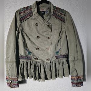 Ladies Desigual Designers Short Double Breasted Jacket Size M Eur 40